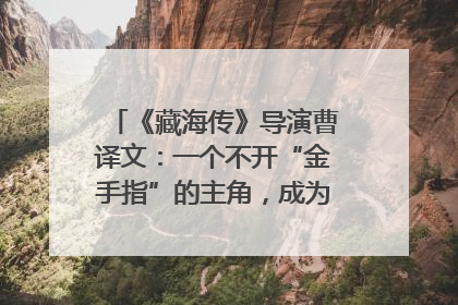 《藏海传》导演曹译文：一个不开“金手指”的主角，成为苍生守护者