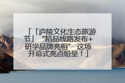 「庐陵文化生态旅游节」“精品线路发布+研学品牌亮相” 这场开幕式亮点纷呈！