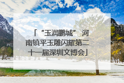 “玉润鹏城” 河南镇平玉雕闪耀第二十一届深圳文博会