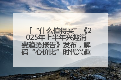 “什么值得买”《2025年上半年兴趣消费趋势报告》发布，解码“心价比”时代兴趣消费新范式