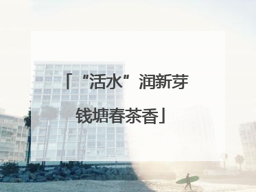 “活水”润新芽 钱塘春茶香