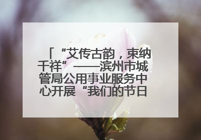 “艾传古韵，束纳千祥”——滨州市城管局公用事业服务中心开展“我们的节日·端午”艾草花束制作主题活动