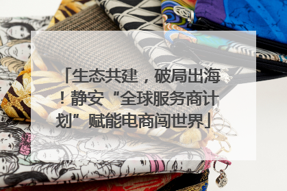 生态共建，破局出海！静安“全球服务商计划”赋能电商闯世界