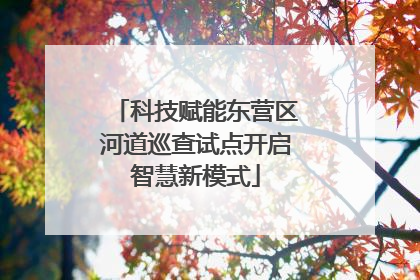 科技赋能东营区河道巡查试点开启智慧新模式