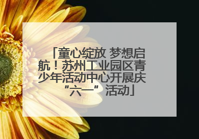 童心绽放 梦想启航！苏州工业园区青少年活动中心开展庆“六一”活动