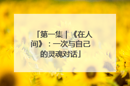 第一集｜《在人间》：一次与自己的灵魂对话