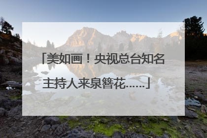 美如画！央视总台知名主持人来泉簪花……