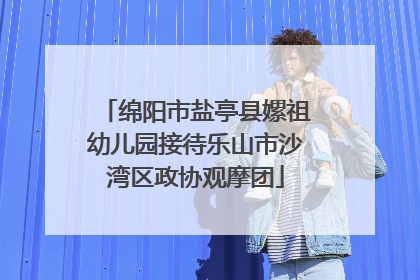 绵阳市盐亭县嫘祖幼儿园接待乐山市沙湾区政协观摩团