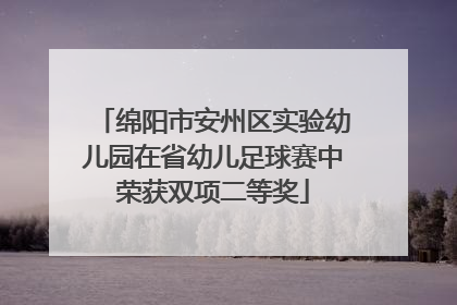 绵阳市安州区实验幼儿园在省幼儿足球赛中荣获双项二等奖