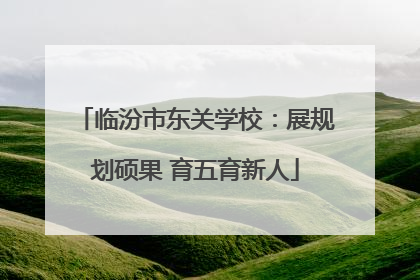 临汾市东关学校：展规划硕果 育五育新人