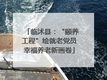 临沭县：“颐养工程”绘就老党员幸福养老新画卷