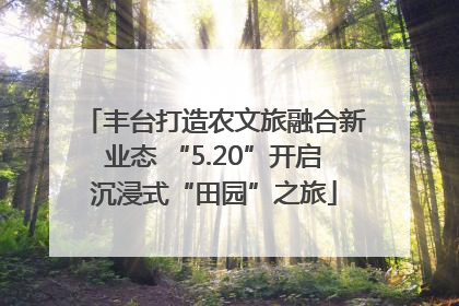 丰台打造农文旅融合新业态 “5.20”开启沉浸式“田园”之旅