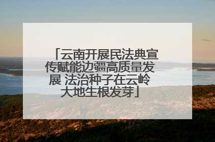 云南开展民法典宣传赋能边疆高质量发展 法治种子在云岭大地生根发芽