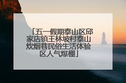 五一假期泰山区邱家店镇王林坡村泰山炊烟巷民俗生活体验区人气爆棚