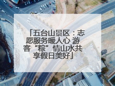 五台山景区：志愿服务暖人心 游客“粽”情山水共享假日美好