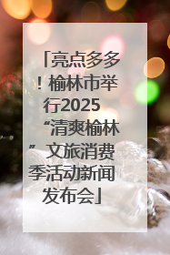 亮点多多！榆林市举行2025“清爽榆林”文旅消费季活动新闻发布会