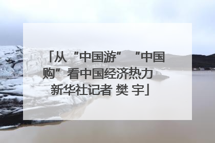 从“中国游”“中国购”看中国经济热力 新华社记者 樊 宇