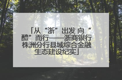 从“浙”出发 向“醴”而行——浙商银行株洲分行县域综合金融生态建设纪实