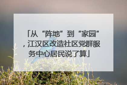 从“阵地”到“家园”，江汉区改造社区党群服务中心居民说了算