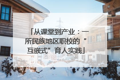 从课堂到产业：一所民族地区职校的“互嵌式”育人实践
