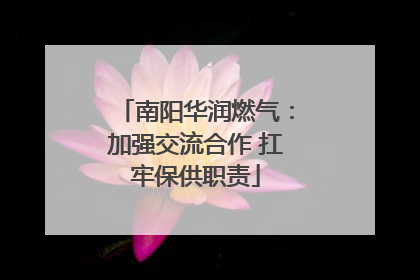 南阳华润燃气：加强交流合作 扛牢保供职责