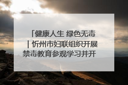 健康人生 绿色无毒｜忻州市妇联组织开展禁毒教育参观学习并开展主题党日活动