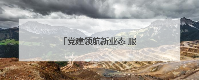 党建领航新业态 服务凝聚“新”力量