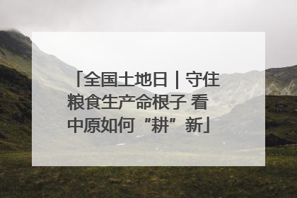 全国土地日｜守住粮食生产命根子 看中原如何“耕”新
