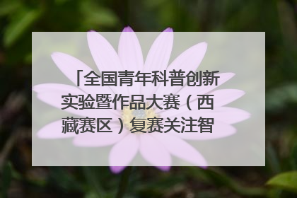 全国青年科普创新实验暨作品大赛（西藏赛区）复赛关注智慧环保等主题