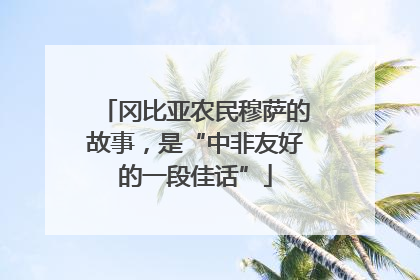 冈比亚农民穆萨的故事，是“中非友好的一段佳话”
