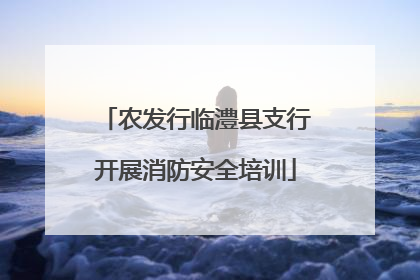 农发行临澧县支行开展消防安全培训