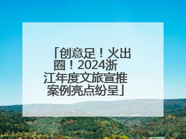 创意足！火出圈！2024浙江年度文旅宣推案例亮点纷呈