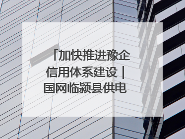 加快推进豫企信用体系建设｜国网临颍县供电公司开展电力行业信用企业现场咨询访谈工作
