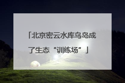 北京密云水库鸟岛成了生态“训练场”