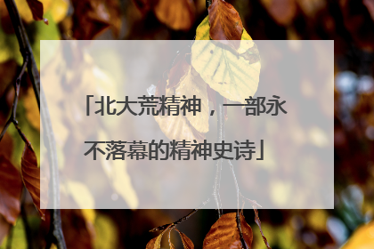 北大荒精神，一部永不落幕的精神史诗