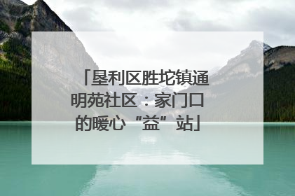 垦利区胜坨镇通明苑社区：家门口的暖心“益”站