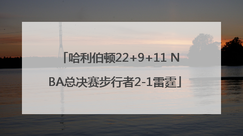 哈利伯顿22+9+11 NBA总决赛步行者2-1雷霆