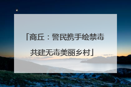 商丘：警民携手绘禁毒 共建无毒美丽乡村