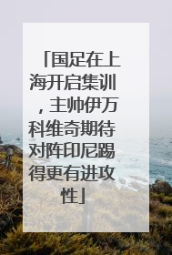国足在上海开启集训，主帅伊万科维奇期待对阵印尼踢得更有进攻性