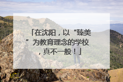 在沈阳，以“臻美”为教育理念的学校，真不一般！