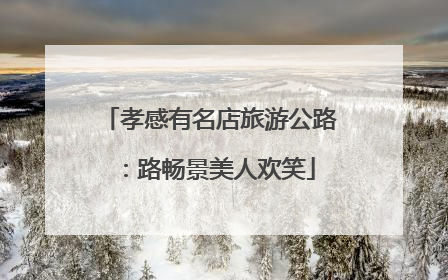 孝感有名店旅游公路：路畅景美人欢笑