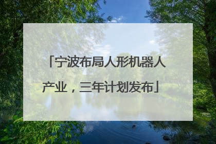 宁波布局人形机器人产业，三年计划发布
