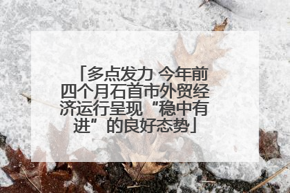 多点发力 今年前四个月石首市外贸经济运行呈现“稳中有进”的良好态势