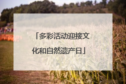 多彩活动迎接文化和自然遗产日
