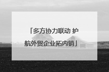 多方协力联动 护航外贸企业拓内销