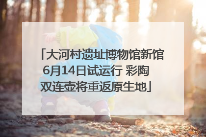 大河村遗址博物馆新馆6月14日试运行 彩陶双连壶将重返原生地