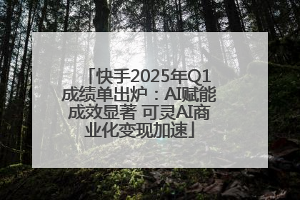 快手2025年Q1成绩单出炉：AI赋能成效显著 可灵AI商业化变现加速