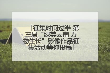 征集时间过半 第三届“绿美云南 万物生长”影像作品征集活动等你投稿
