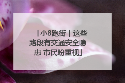 小8跑街｜这些路段有交通安全隐患 市民盼重视