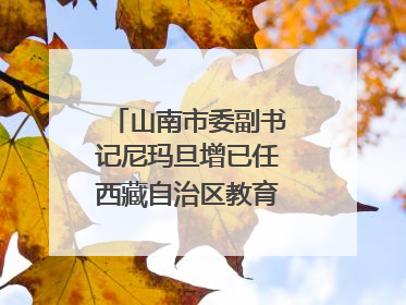 山南市委副书记尼玛旦增已任西藏自治区教育厅党组副书记
